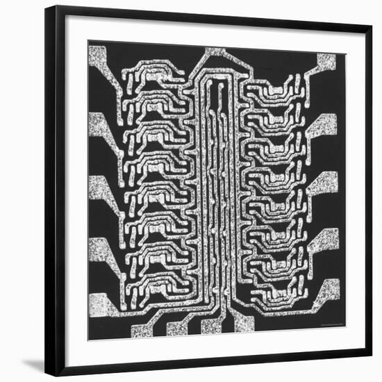 Photographically Produced Computer Circuit Magnified 40 Times-Henry Groskinsky-Framed Photographic Print