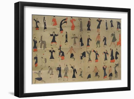 Photographie des fragments du "Daoyin tu"-null-Framed Giclee Print