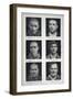 Photographs of Murderers Whose Criminal Nature Lombroso Believed is Revealed in Their Physiognomy-null-Framed Art Print