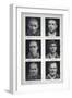 Photographs of Murderers Whose Criminal Nature Lombroso Believed is Revealed in Their Physiognomy-null-Framed Art Print