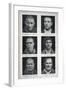 Photographs of Murderers Whose Criminal Nature Lombroso Believed is Revealed in Their Physiognomy-null-Framed Art Print