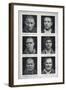 Photographs of Murderers Whose Criminal Nature Lombroso Believed is Revealed in Their Physiognomy-null-Framed Art Print
