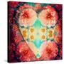 Photomontage from Heart and Flowers-Alaya Gadeh-Stretched Canvas