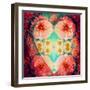 Photomontage from Heart and Flowers-Alaya Gadeh-Framed Photographic Print