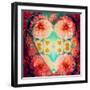 Photomontage from Heart and Flowers-Alaya Gadeh-Framed Photographic Print