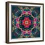 Photomontage of Flowers Photographs and Flower Paintings, Conceptual Layer Work-Alaya Gadeh-Framed Photographic Print