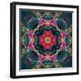 Photomontage of Flowers Photographs and Flower Paintings, Conceptual Layer Work-Alaya Gadeh-Framed Photographic Print