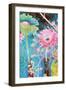 Photomontage of Gerbera in Vase with Ornate Hand Subscriptions-Alaya Gadeh-Framed Photographic Print