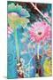 Photomontage of Gerbera in Vase with Ornate Hand Subscriptions-Alaya Gadeh-Mounted Photographic Print