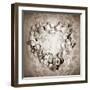 Photomontage of Mussels and Roses to Ornaments in Monotonous Ones Tint-Alaya Gadeh-Framed Photographic Print