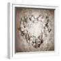 Photomontage of Mussels and Roses to Ornaments in Monotonous Ones Tint-Alaya Gadeh-Framed Photographic Print