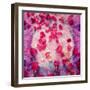 Photomontage of Red Roses and Floralen Ornaments-Alaya Gadeh-Framed Photographic Print