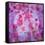 Photomontage of Red Roses and Floralen Ornaments-Alaya Gadeh-Framed Stretched Canvas