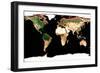 Photomosaic of Earth Without Cloud Cover-null-Framed Giclee Print