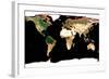 Photomosaic of Earth Without Cloud Cover-null-Framed Giclee Print