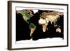 Photomosaic of Earth Without Cloud Cover-null-Framed Giclee Print