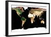 Photomosaic of Earth Without Cloud Cover-null-Framed Giclee Print