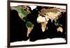 Photomosaic of Earth Without Cloud Cover-null-Framed Giclee Print