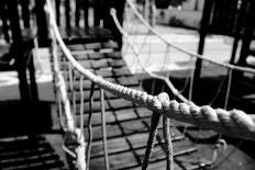 Back and White Rope Bridge-photon42-Photographic Print