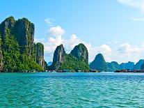 Floating Fishing Village in Halong Bay-photoroman-Framed Photographic Print