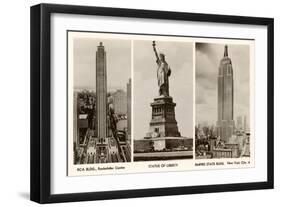 Photos of New York City Sights-null-Framed Art Print