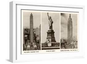 Photos of New York City Sights-null-Framed Art Print