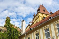 Clock Tower of Citadel of Sighisoara, Romania-Photosebia-Photographic Print