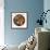Photoshop designed globe with feather pattern design-Darrell Gulin-Framed Premium Photographic Print displayed on a wall