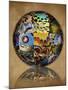 Photoshop designed globe with grouping of butterfly wing close-up-Darrell Gulin-Mounted Photographic Print