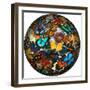 Photoshop designed globe with numerous butterfly photographs-Darrell Gulin-Framed Photographic Print