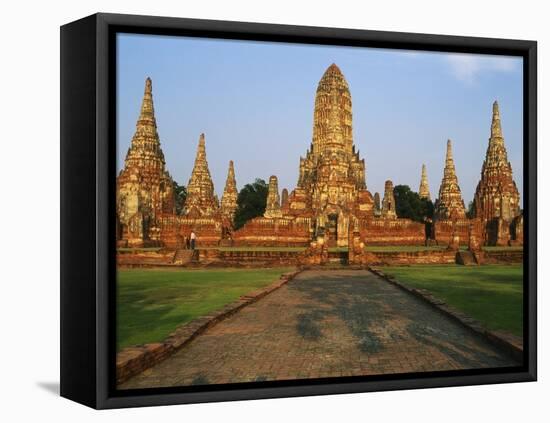 Phra Nakhon Si Ayutthaya, Wat Chai Wattanaram, Thailand-Bruno Morandi-Framed Stretched Canvas