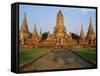 Phra Nakhon Si Ayutthaya, Wat Chai Wattanaram, Thailand-Bruno Morandi-Framed Stretched Canvas