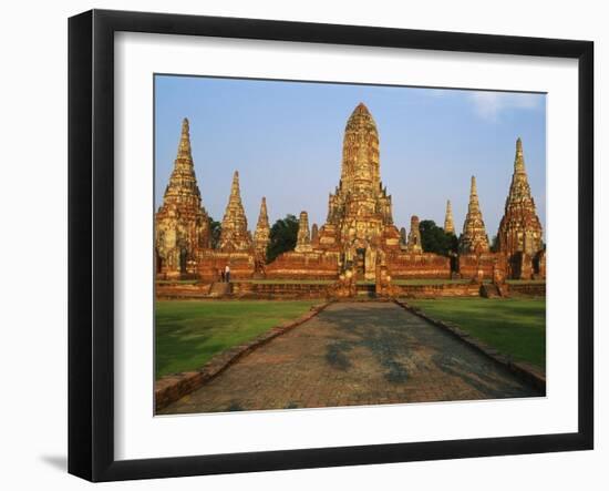 Phra Nakhon Si Ayutthaya, Wat Chai Wattanaram, Thailand-Bruno Morandi-Framed Photographic Print