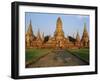 Phra Nakhon Si Ayutthaya, Wat Chai Wattanaram, Thailand-Bruno Morandi-Framed Photographic Print