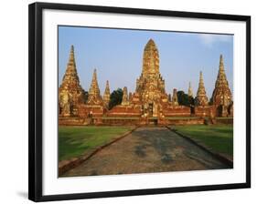 Phra Nakhon Si Ayutthaya, Wat Chai Wattanaram, Thailand-Bruno Morandi-Framed Photographic Print