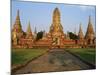 Phra Nakhon Si Ayutthaya, Wat Chai Wattanaram, Thailand-Bruno Morandi-Mounted Photographic Print