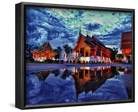 Phra Singh Temple & Chiang Mai-null-Framed Art Print