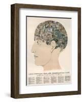 Phrenological Head-R.b.d. Wells-Framed Photographic Print