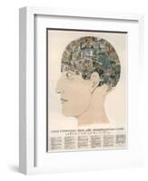 Phrenological Head-R.b.d. Wells-Framed Photographic Print