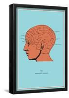 Phrenology Chart-null-Framed Poster