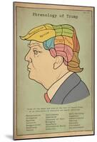 Phrenology Of Trump-null-Mounted Poster