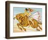 Phrixus and Helle Are Rescued by a Flying Ram with a Golden Fleece-null-Framed Giclee Print