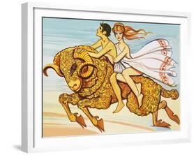 Phrixus and Helle Are Rescued by a Flying Ram with a Golden Fleece-null-Framed Giclee Print