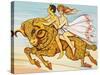 Phrixus and Helle Are Rescued by a Flying Ram with a Golden Fleece-null-Stretched Canvas