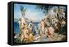Phryne at the Festival of Poseidon in Eleusin-Henryk Siemieradzki-Framed Stretched Canvas