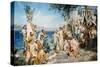 Phryne at the Festival of Poseidon in Eleusin-Henryk Siemieradzki-Stretched Canvas
