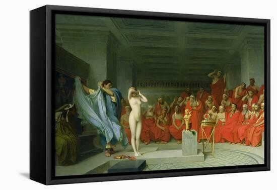 Phryne before the Areopagus-Jean-Léon Gerôme-Framed Stretched Canvas