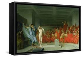 Phryne before the Areopagus-Jean-Léon Gerôme-Framed Stretched Canvas