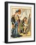 Phryne: Caricature of an Artist's Model, from the Back Cover of 'Le Rire', 23rd February 1907-Metivet-Framed Giclee Print