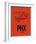 PHX Phoenix Airport Orange-NaxArt-Framed Art Print